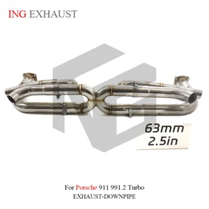 BNB Titaniumz Stainless Catback Exhaust Porsche 911 991.2 Turbo 120x50x40