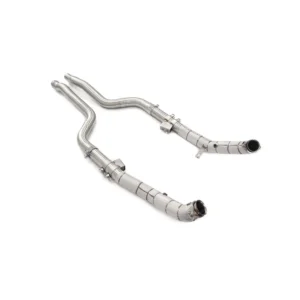 BNB Titaniumz Stainless Steel Straight Exhaust Downpipe for Mercedes E550 W212