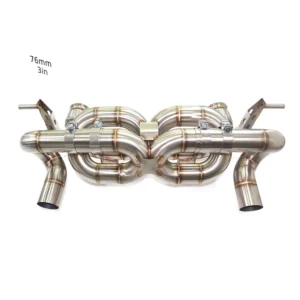 BNB Titaniumz Stainless Steel Catback Exhaust Double X Pipes Huracan EVO/STO