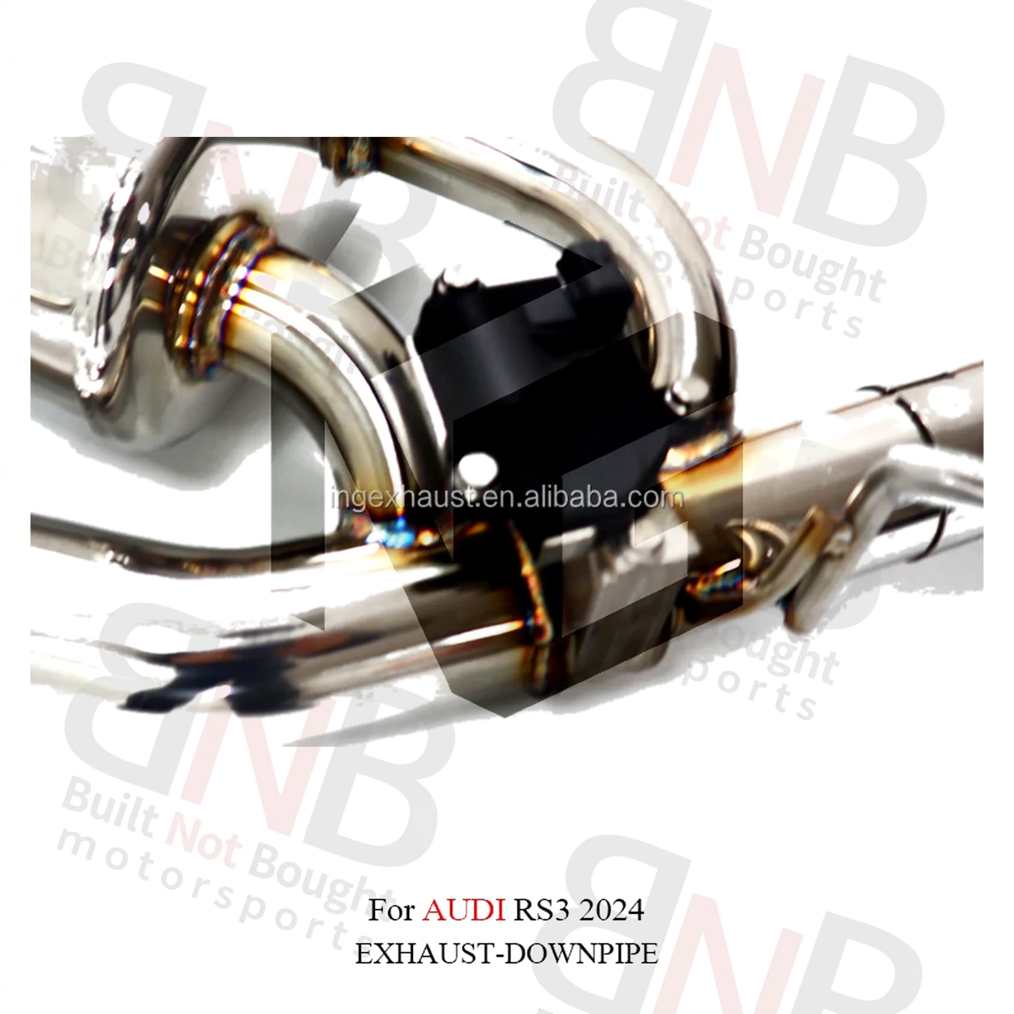 BNB Stainless Steel Catback Exhaust for Audi RS3 TTRS Silver 120x60x30cm