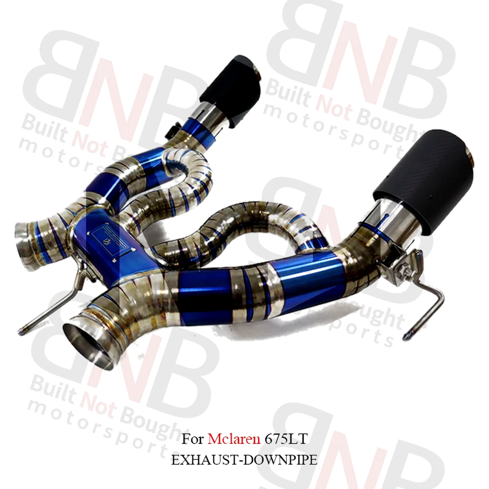BNB Titaniumz Titanium Catback Exhaust Pipes McLaren 675LT