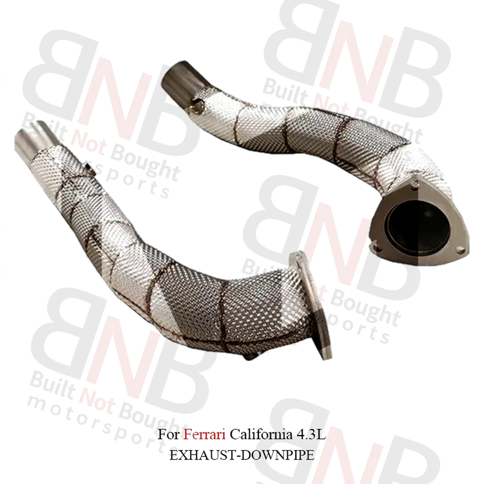 BNB Stainless Steel Exhaust Downpipe Ferrari California 4.3L Silver