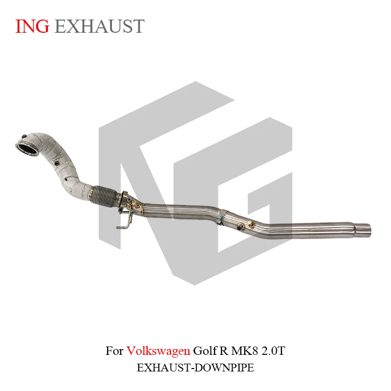 BNB Titaniumz Stainless Steel Exhaust Downpipe 4in for VW Golf R MK8 2.0T