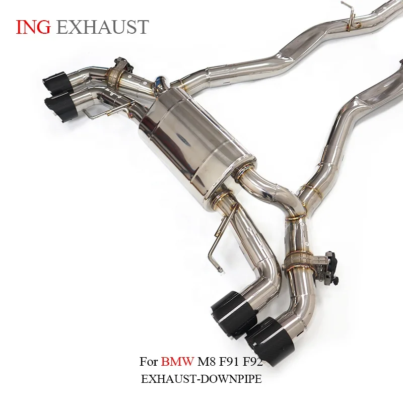 BNB Titaniumz Catback Exhaust BMW M8 F91 F92 4.4T Stainless Steel Valve Muffler