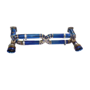 BNB Titaniumz Fashion Titanium Catback Exhaust for Porsche 911 996 GT2 3.8L Blue