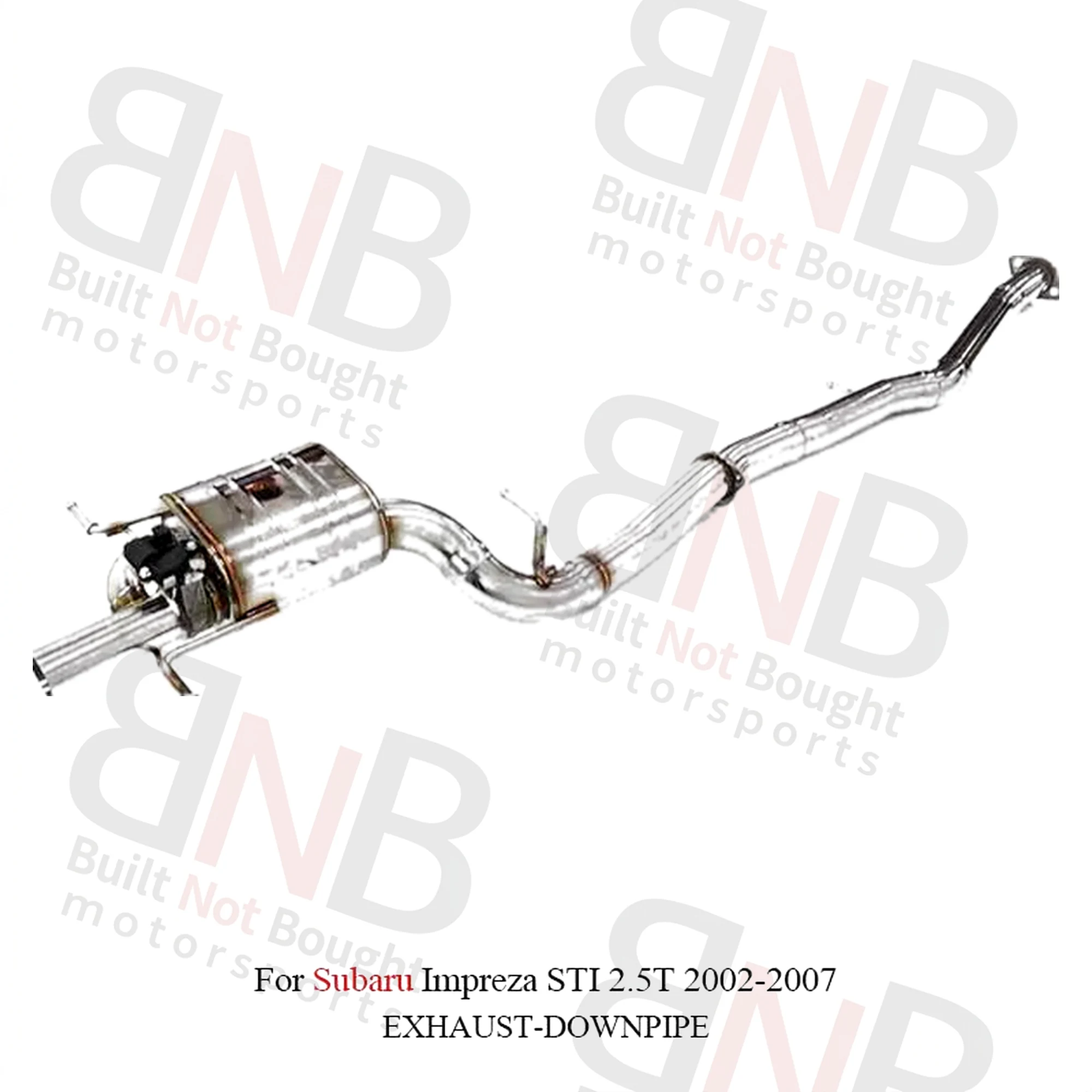 BNB Titaniumz Stainless Steel Catback Exhaust for Impreza STI 2.5T 2002-2007