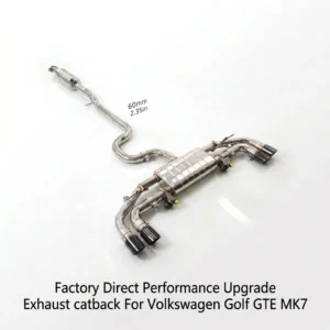 BNB Custom T304 Stainless Steel Catback for Volkswagen Golf GTE MK7