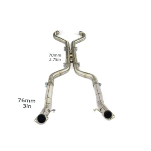BNB Titaniumz Stainless Steel Exhaust Downpipe Mercedes Benz SL63 R231 120x60x30mm