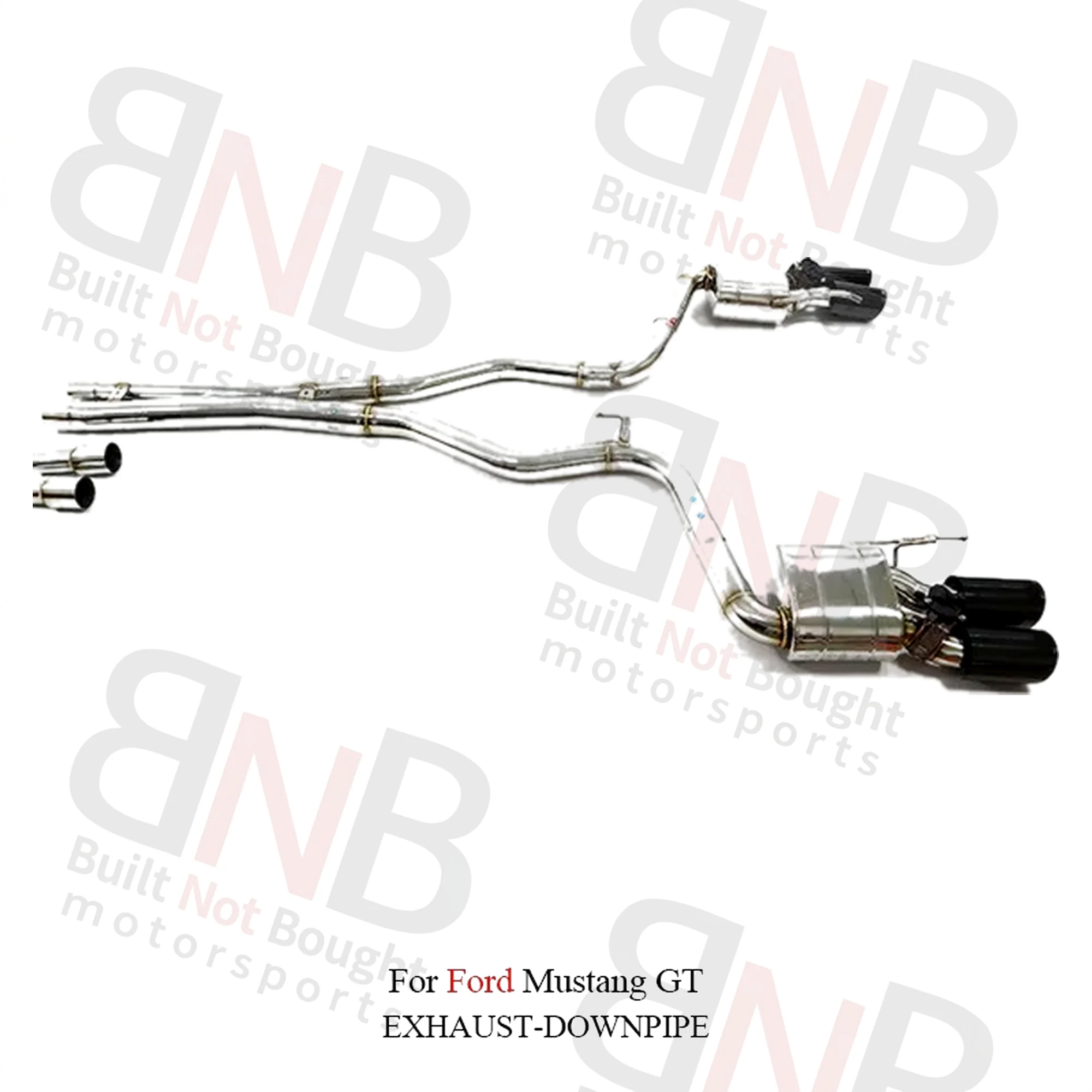 BNB Titaniumz Ford Mustang GT 5.0L V8 2013+ Catback Exhaust Stainless Steel Valved Muffler