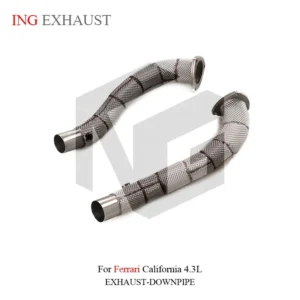 BNB Stainless Steel Exhaust Downpipe Ferrari California 4.3L Silver