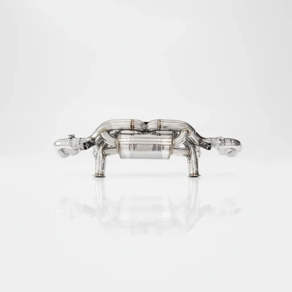 BNB Titaniumz Stainless Steel Valvetronic Catback Exhaust for Audi R8 V8 MK1 4.2L Silvery