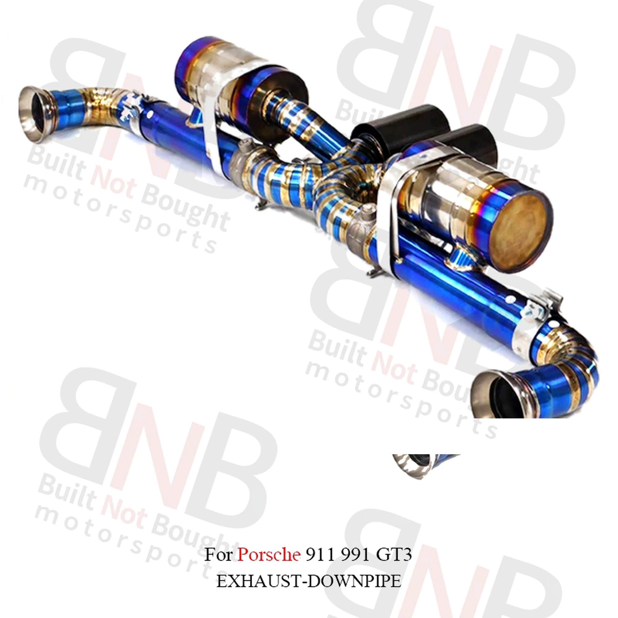 BNB Titanium Catback Exhaust Porsche 911 991 GT3 RS 2017+ Golden