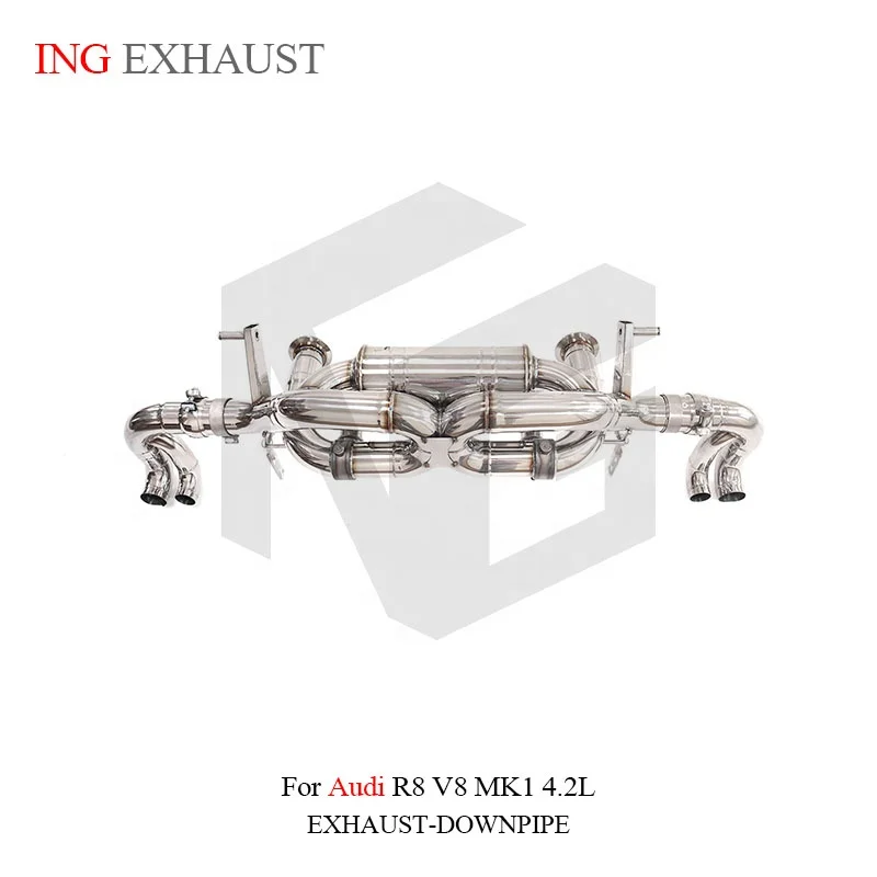 BNB Titaniumz Stainless Steel Valvetronic Catback Exhaust for Audi R8 V8 MK1 4.2L Silvery