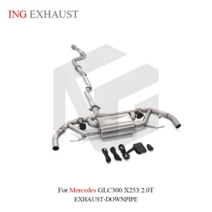 BNB Titaniumz Mercedes-Benz GLC300 X253 2.0T Exhaust System Catback Silver