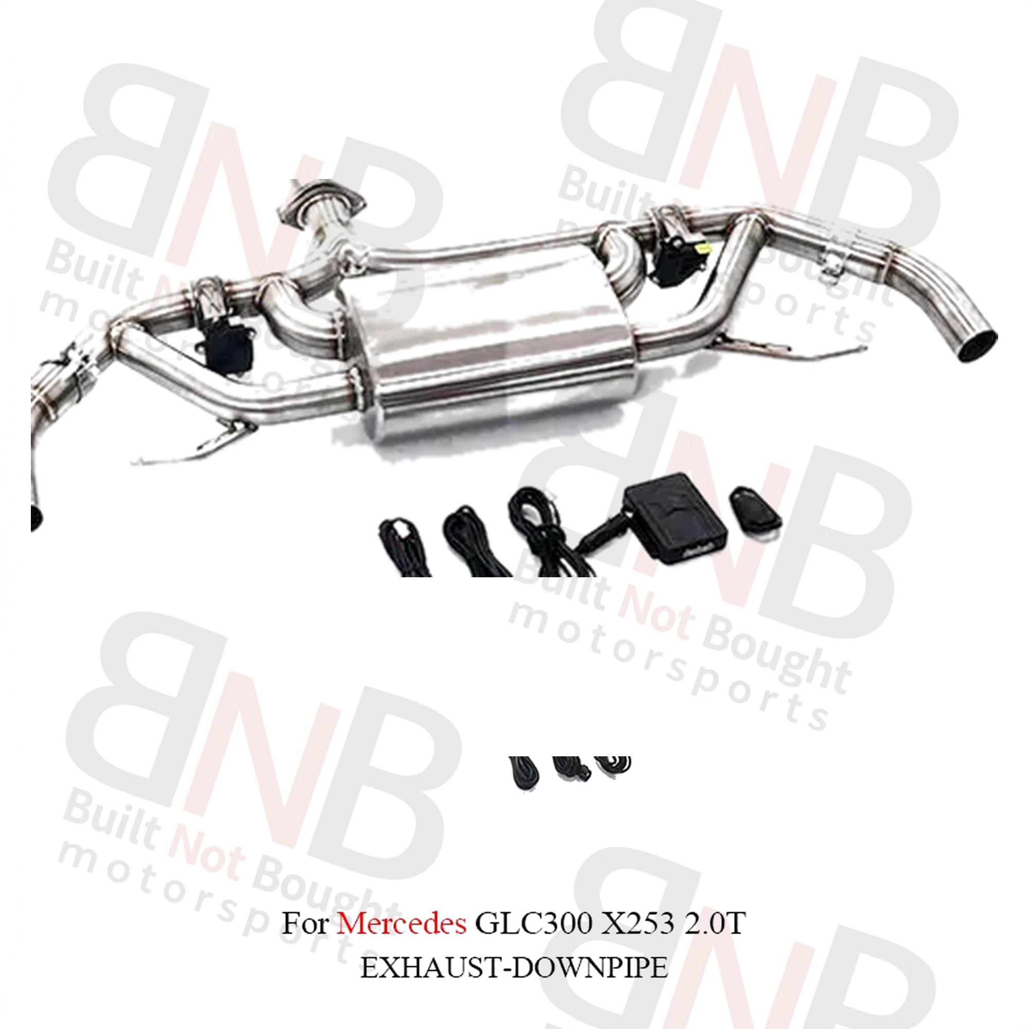 BNB Titaniumz Mercedes-Benz GLC300 X253 2.0T Stainless Steel Catback Exhaust Pipes Silvery