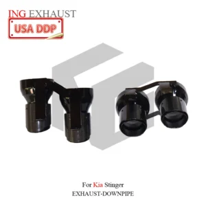 BNB BNB Titaniumz Exhaust System Stainless Steel for Kia Stinger Silvery 80x40x30
