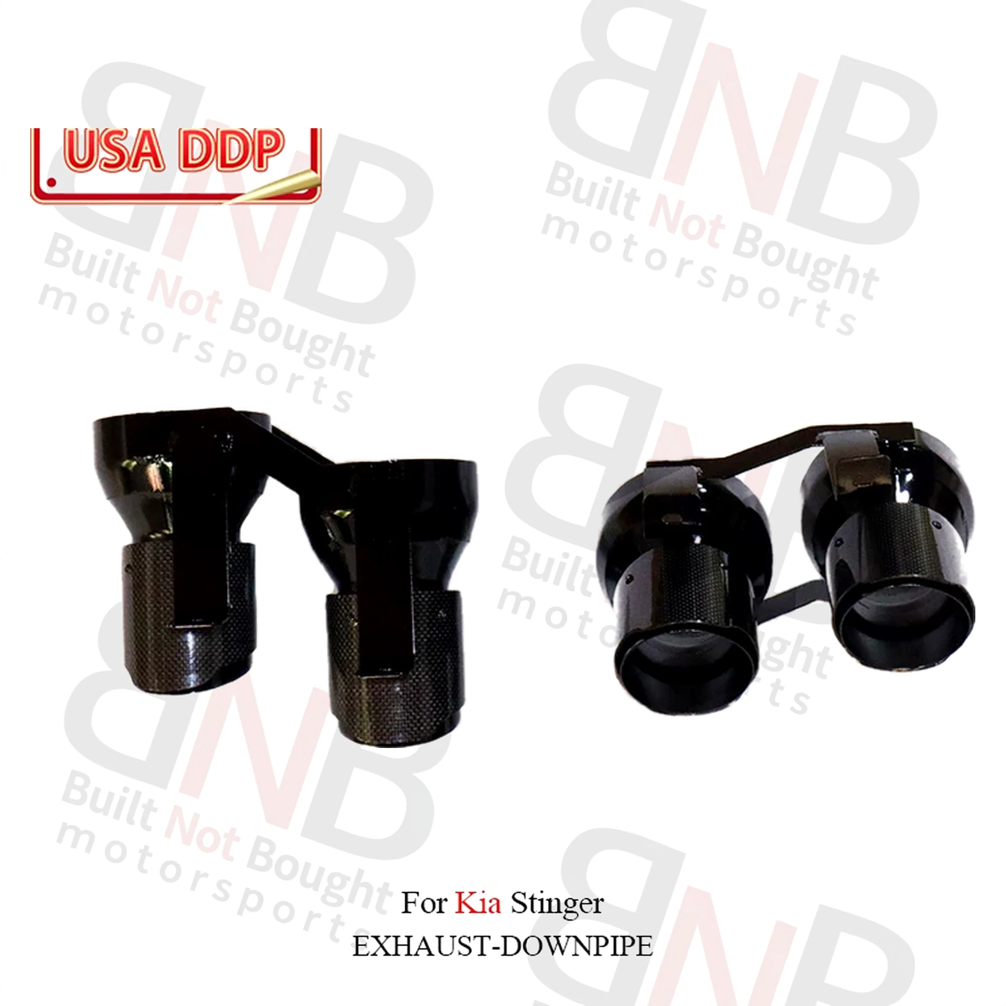 BNB BNB Titaniumz Exhaust System Stainless Steel for Kia Stinger Silvery 80x40x30
