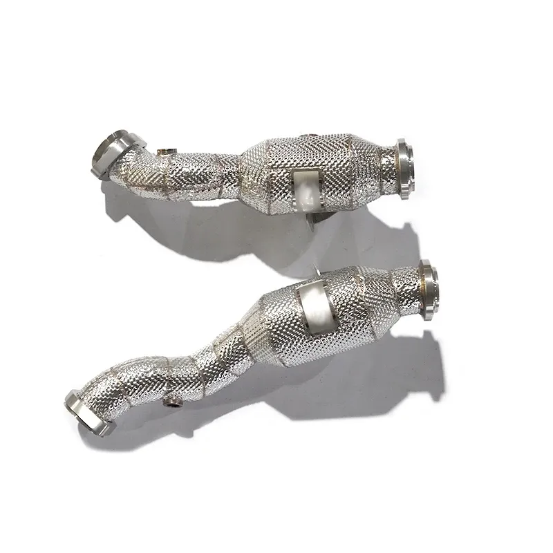 BNB Titaniumz Stainless Steel Downpipe for Benz C43 E43 2016+ 3.0T W213 AMG