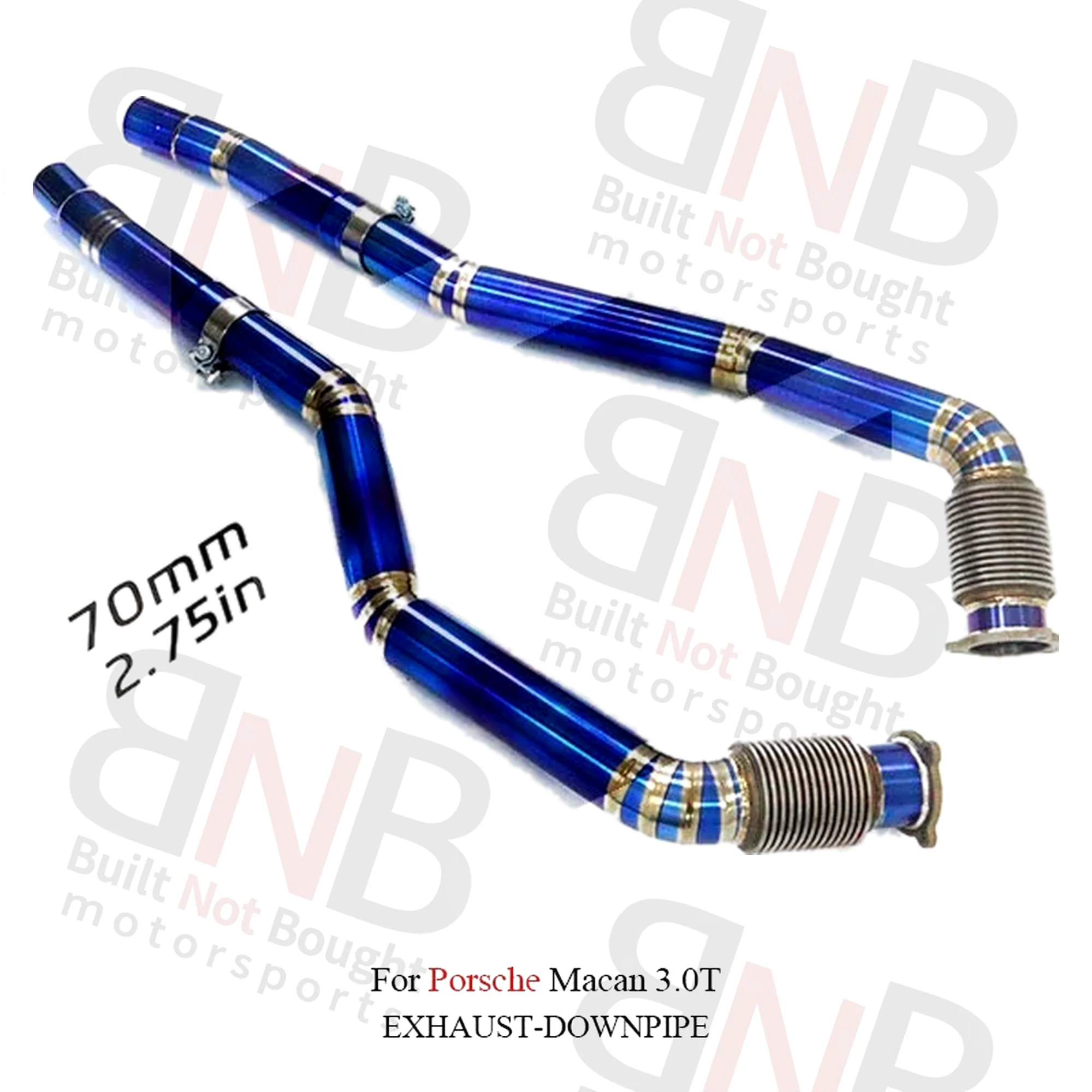 BNB Titaniumz Valvetronic Catback Exhaust for Porsche Macan 3.0T 80x40x30cm