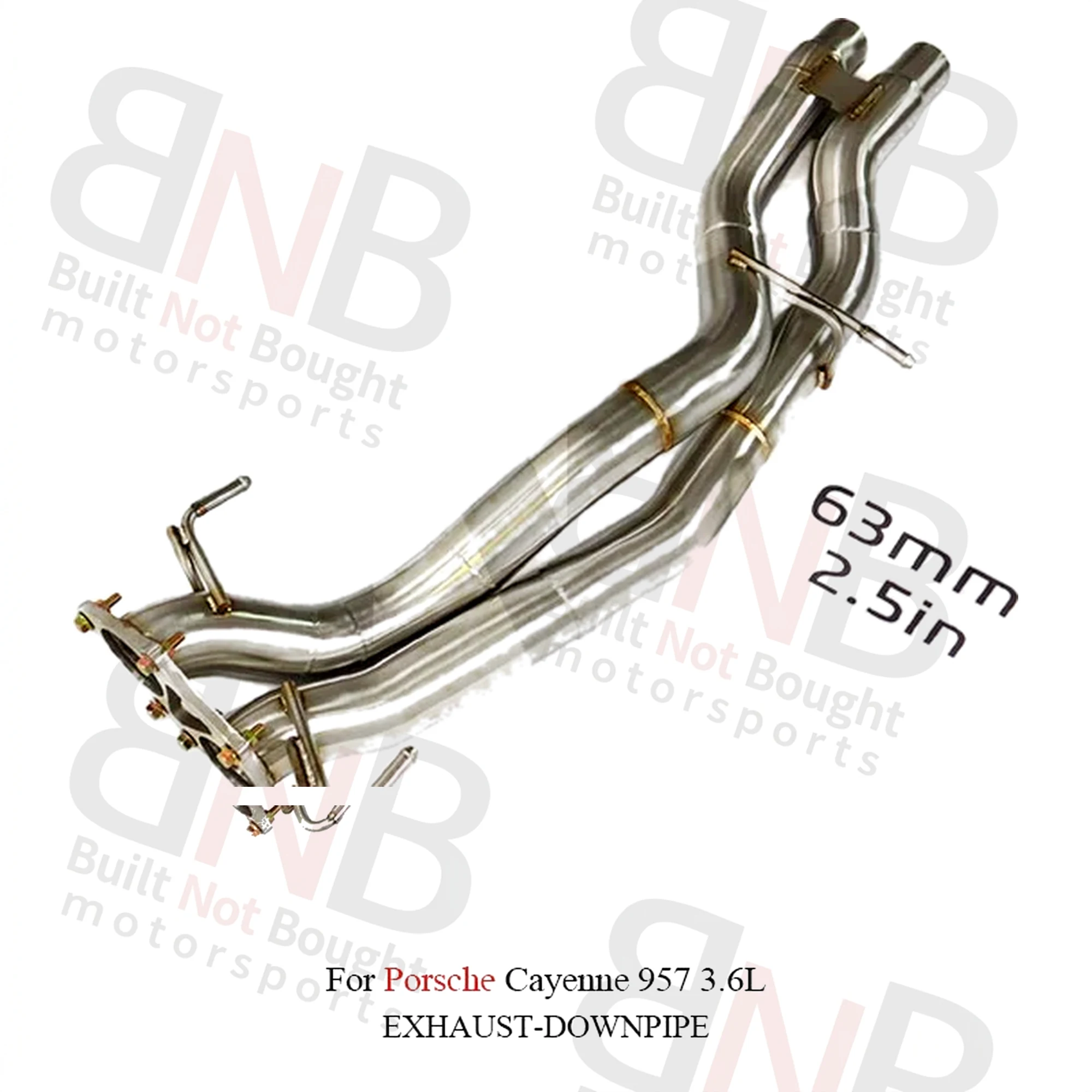 BNB Titaniumz Front Pipe Exhaust System Cayenne 957 3.6L 80x40x30cm Silver