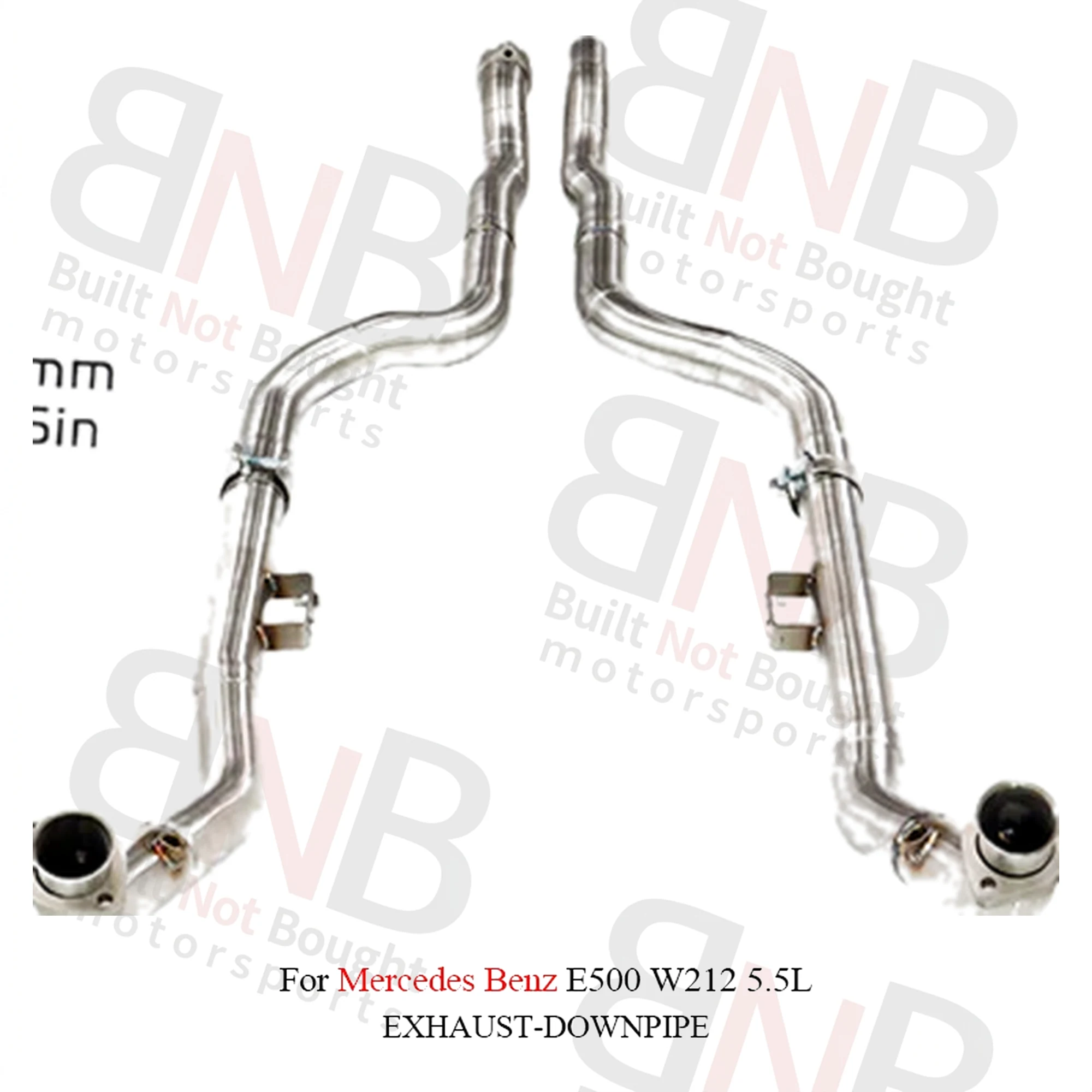 BNB Titaniumz Stainless Steel Exhaust Downpipe Mercedes E500 W212 5.5L
