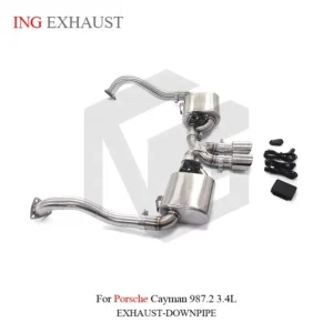 BNB Stainless Steel Exhaust Valve Catback for Porsche Cayman 987.2