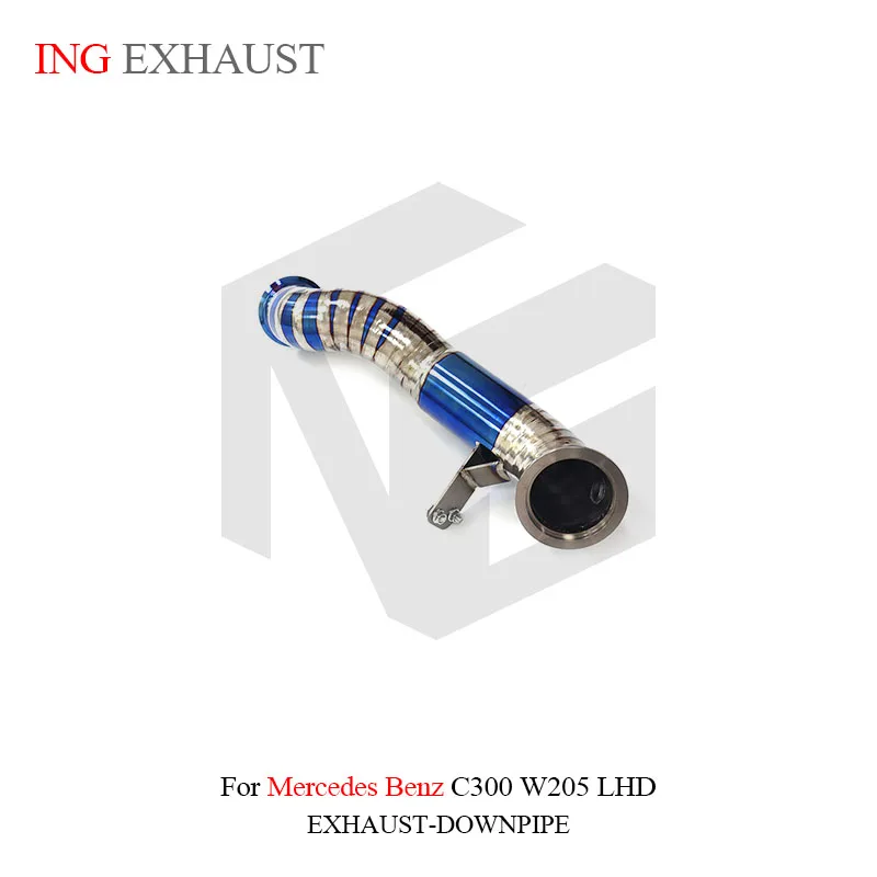 BNB Titaniumz Downpipe for Mercedes Benz C300 W205 LHD Blue