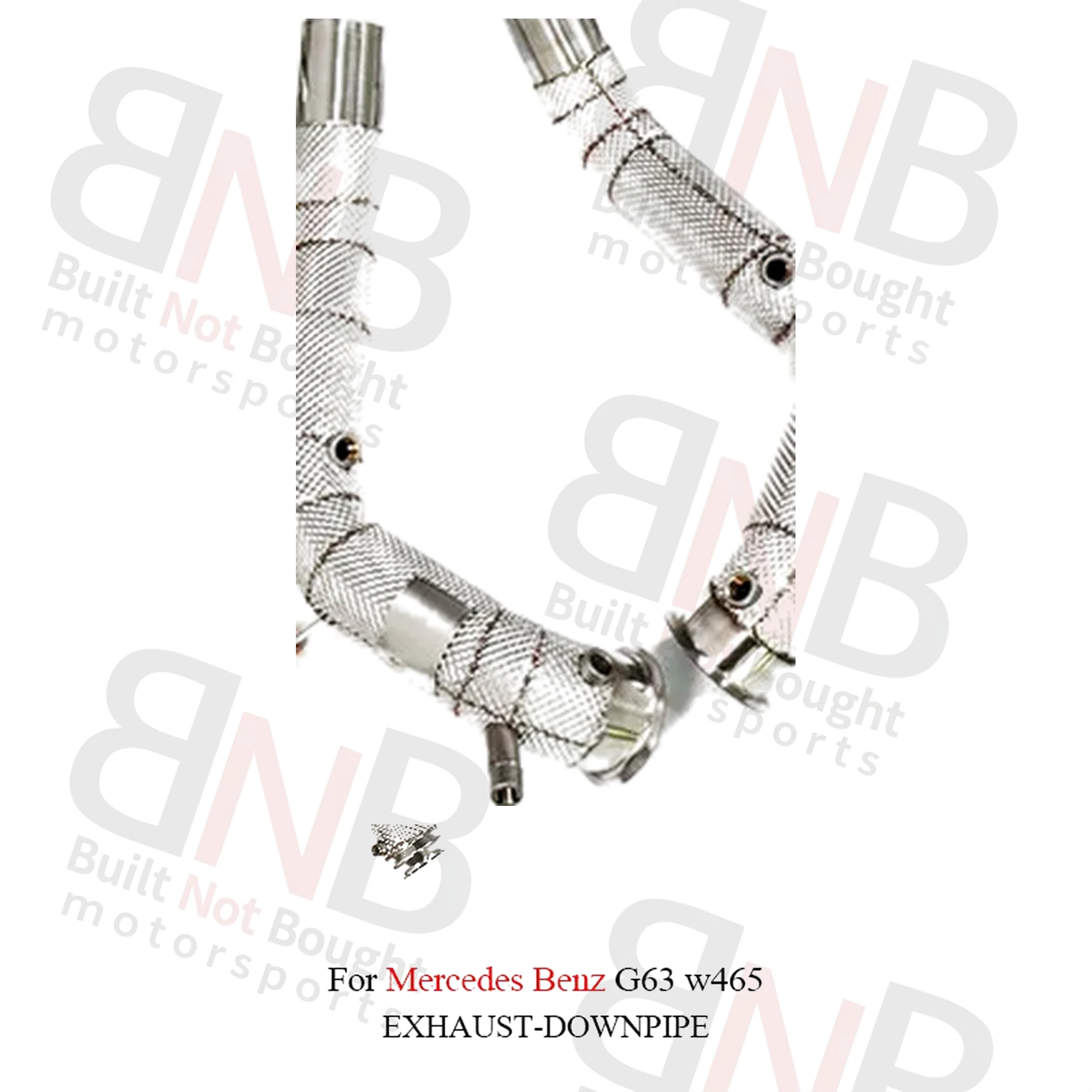 BNB Titaniumz Stainless Steel Straight Pipe Exhaust Downpipe G63 W465