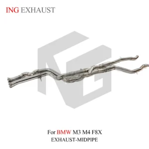 BNB Titaniumz Stainless Steel Midpipe Z-Pipe for BMW M3 M4 F8X