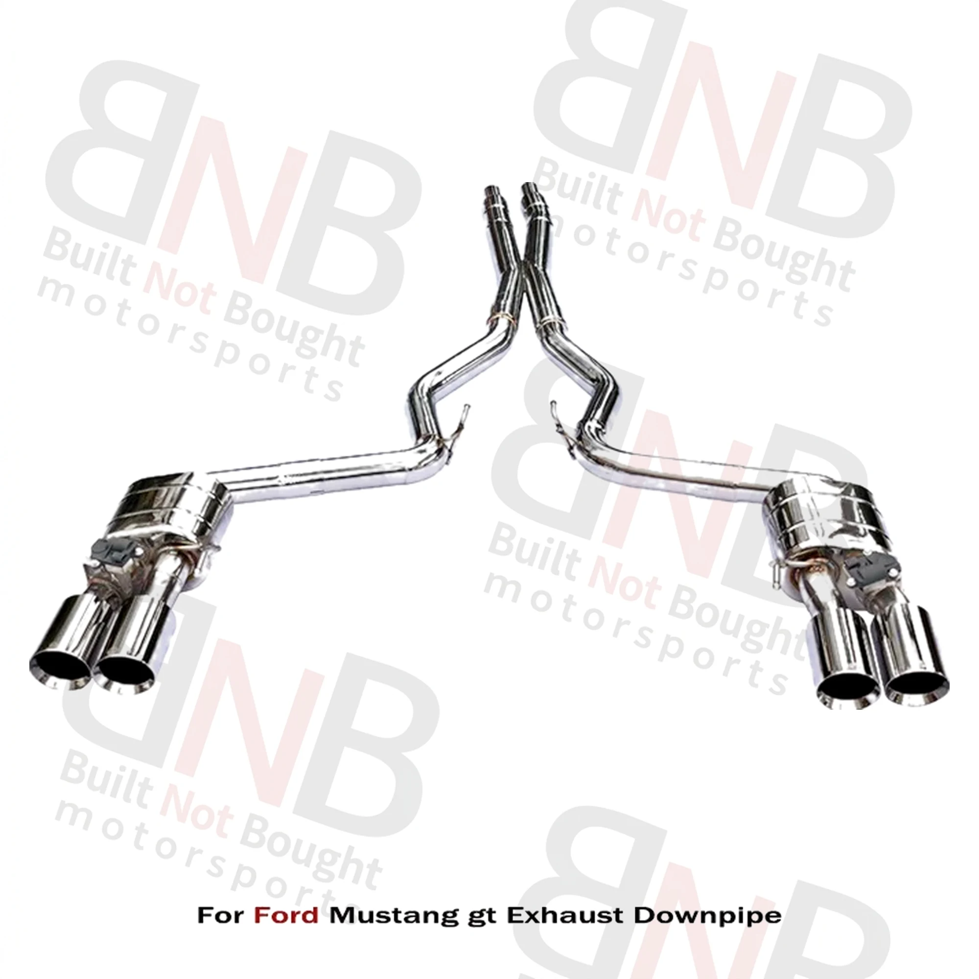 BNB Titaniumz Stainless Steel Catback Exhaust Valve Ford Mustang GT 3.7T 5.0L 2010-2014