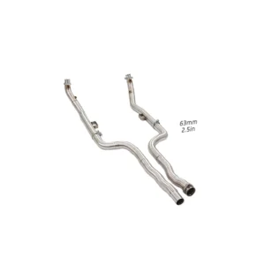 BNB Titaniumz Stainless Steel Straight Exhaust Downpipe for Mercedes Benz E500 2015-2016
