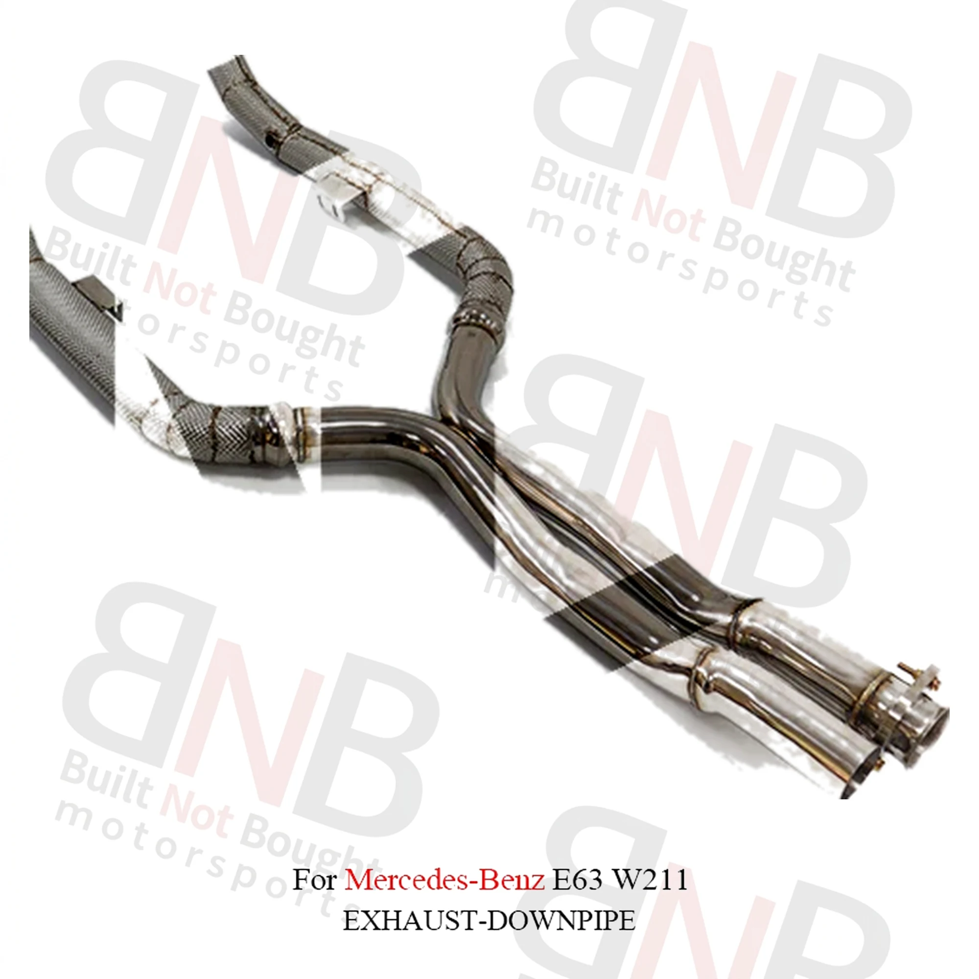 BNB Mercedes Benz E63 W211 Stainless Steel Exhaust Downpipe Straight Pipe