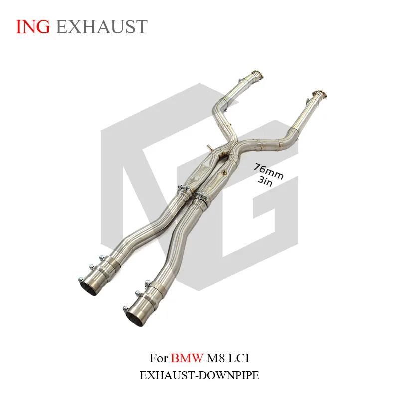 BNB Titaniumz Exhaust Midpipe for BMW M8 LCI Stainless Steel