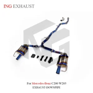 BNB Titaniumz Valvetronic Cat-Back Exhaust for Mercedes C200 W205