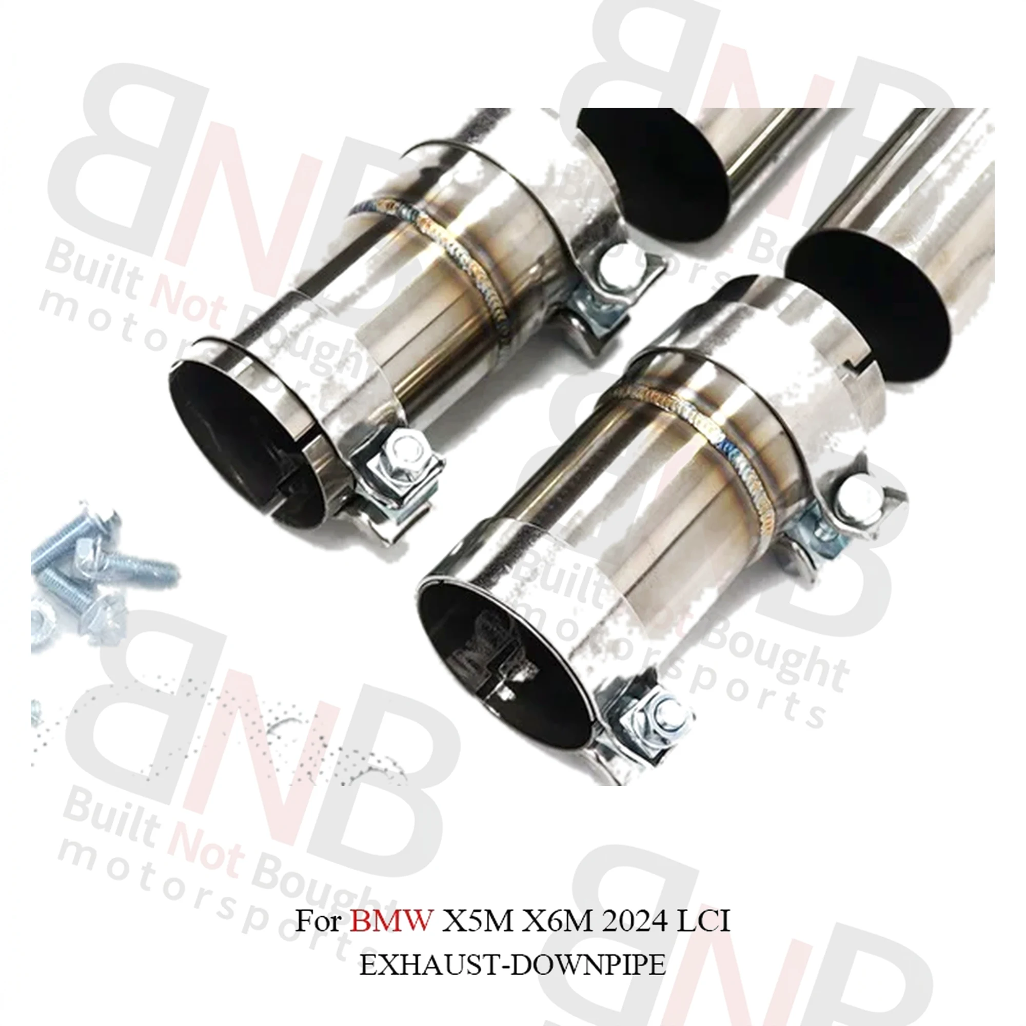 BNB Stainless Steel Exhaust Downpipe for BMW X5M/X6M 2024 4.4T S63 V8