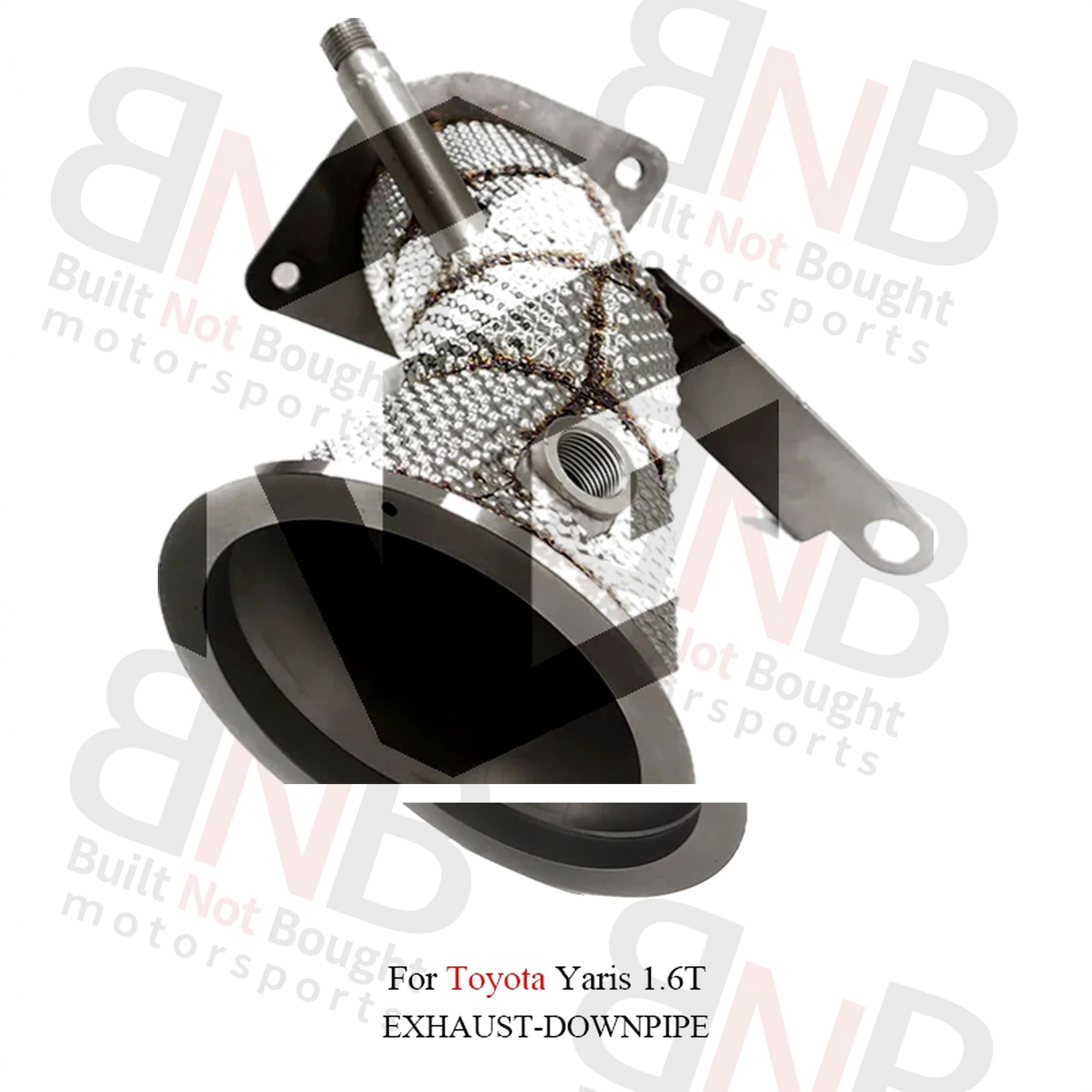 BNB Titaniumz High Flow Downpipe Exhaust Heat Shield Toyota Yaris 1.6T