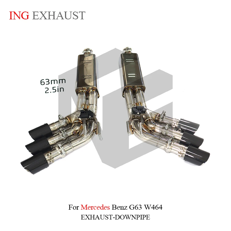 BNB Titaniumz Exhaust Valved Catback Six Exits Mercedes Benz G63 W464 Stainless Steel
