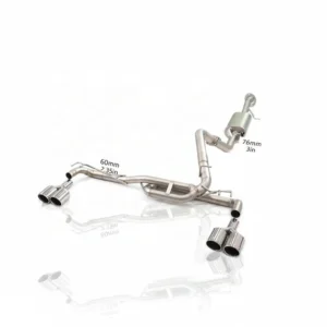 BNB Titaniumz Stainless Steel Catback Exhaust System for Hummer H2 6.2L Quad Tips