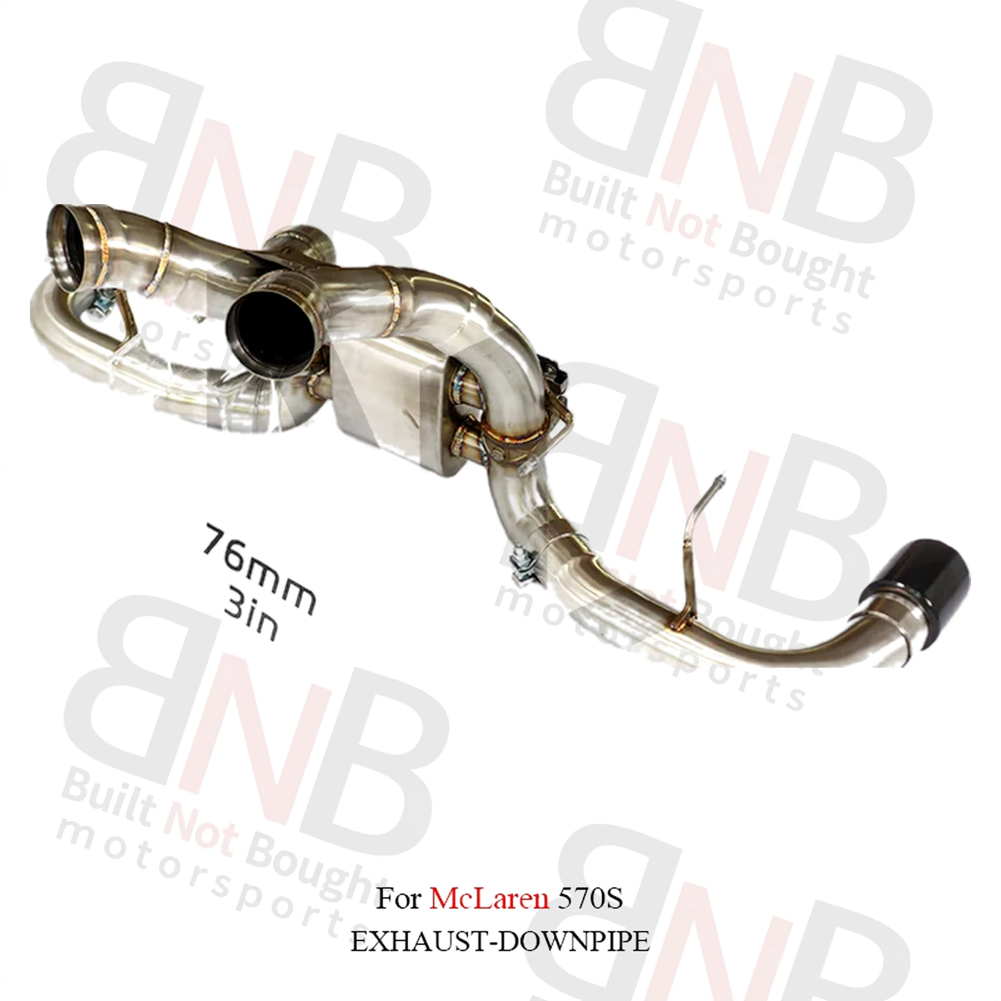 BNB Valvetronic Exhaust Catback for McLaren 570S Stainless Steel