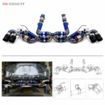 BNB Corvette C8 Z51 Titanium Exhaust System OEM Valves Blue