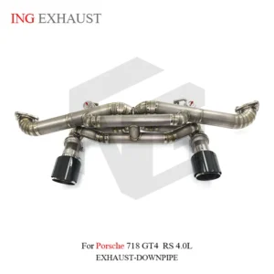 BNB Titaniumz Porsche 718 GT4 RS Catback Exhaust System Titanium Alloy