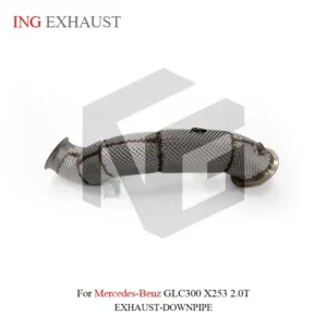 BNB Stainless Steel Downpipe With Heat Shield for Mercedes-Benz GLC300 2.0T