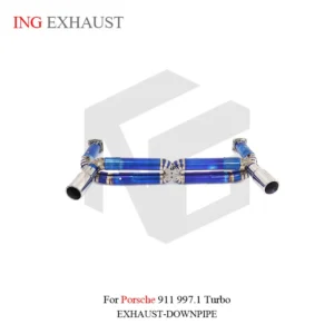 BNB Titaniumz Catback Exhaust for Porsche 911 997.1 Turbo Blue