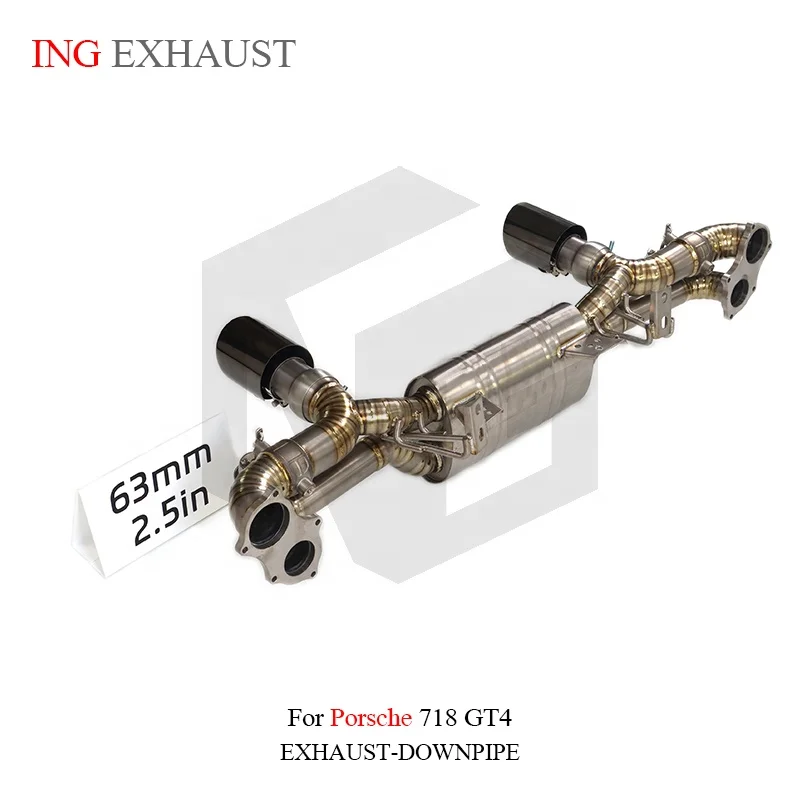 BNB Valvetronic Exhaust Titanium Catback for Porsche 718 GT4 4.0T