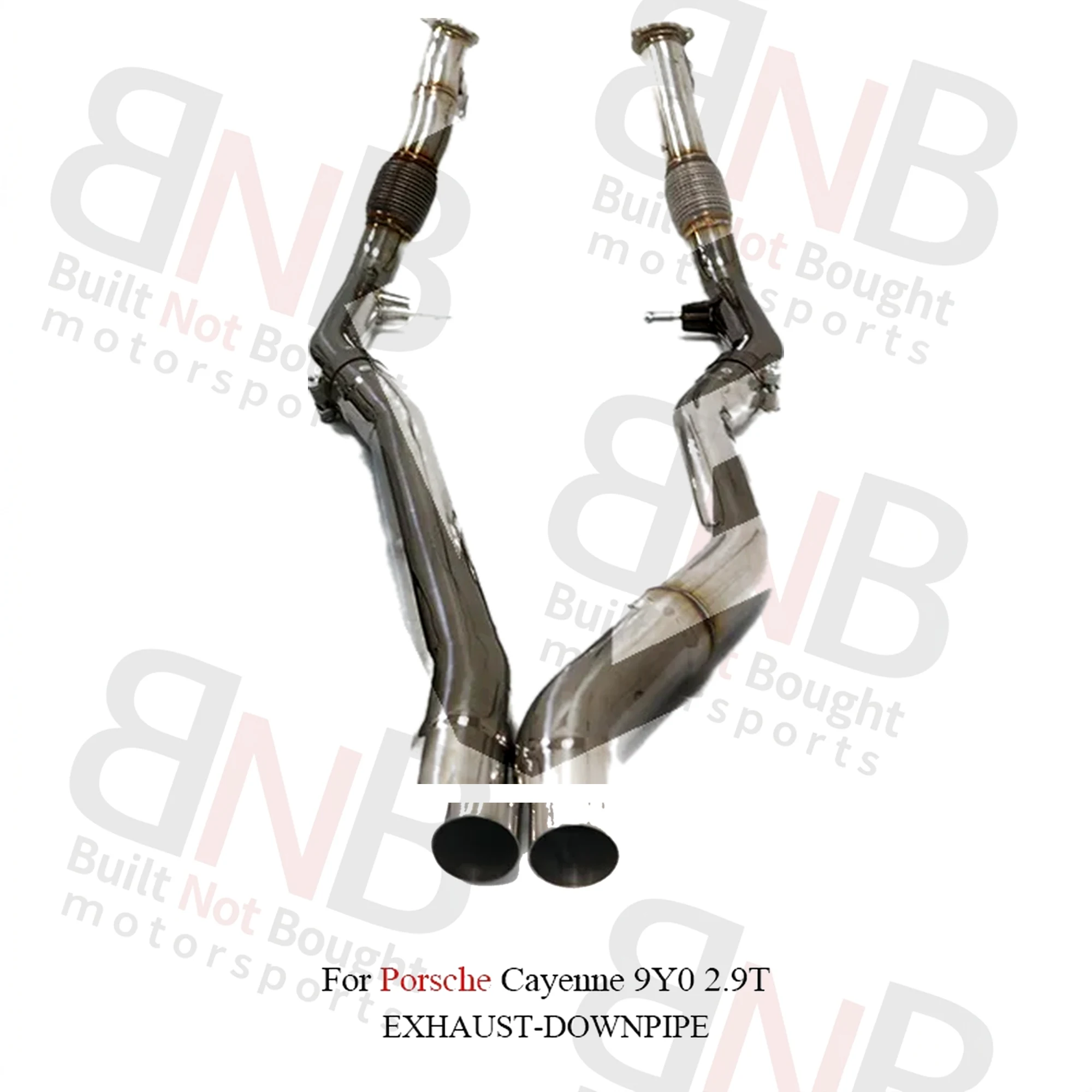 BNB Titaniumz Stainless Steel Exhaust Pipe for Porsche Cayenne 9Y0 2.9T