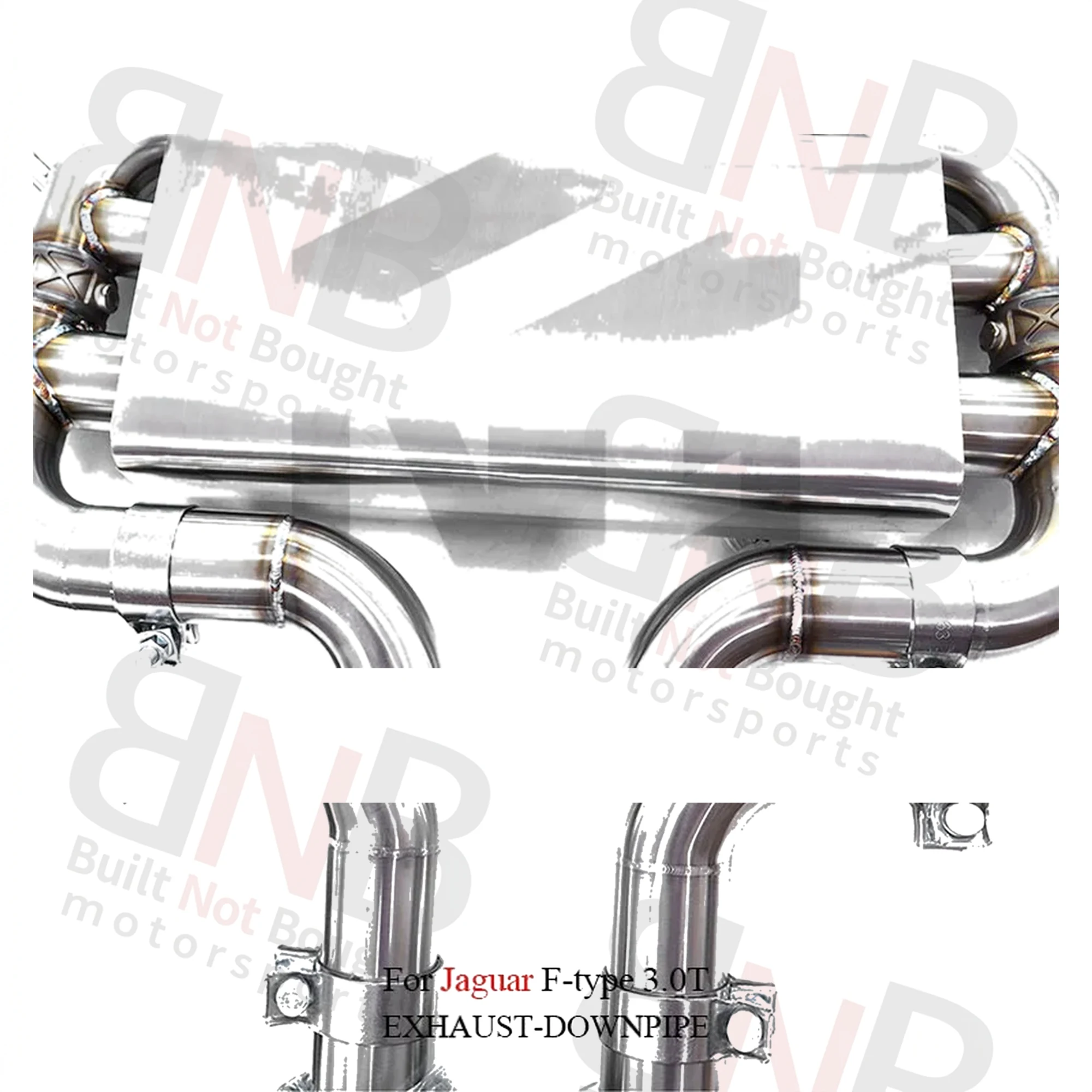 BNB Valvetronic Exhaust for Jaguar F-Type 3.0T Bright