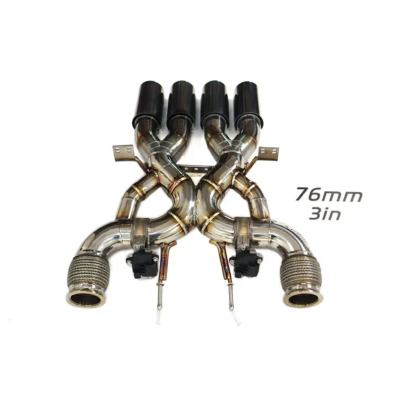 BNB 765LT for McLaren Stainless Steel Exhaust Pipe Silver
