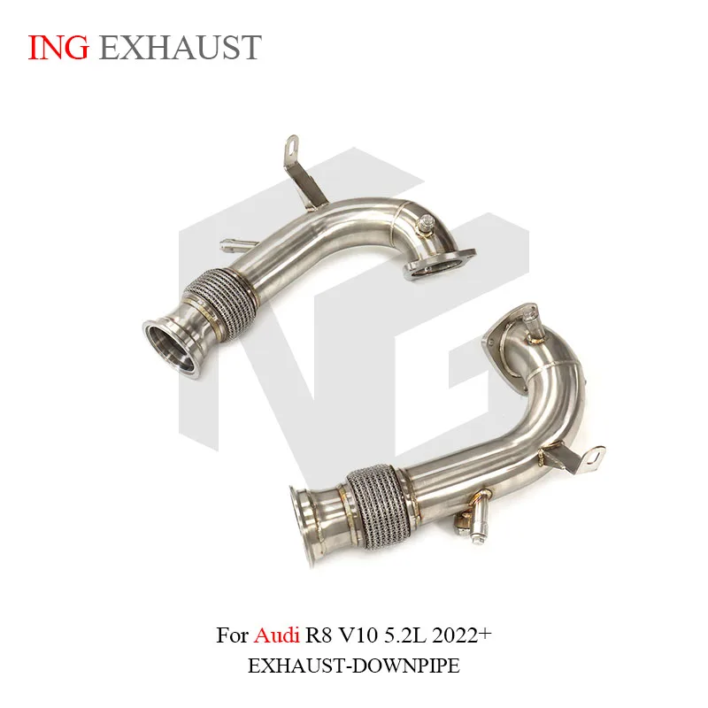 BNB Titaniumz Stainless Steel Exhaust OPF Straight Pipe for Audi R8 V10 5.2L 2022+