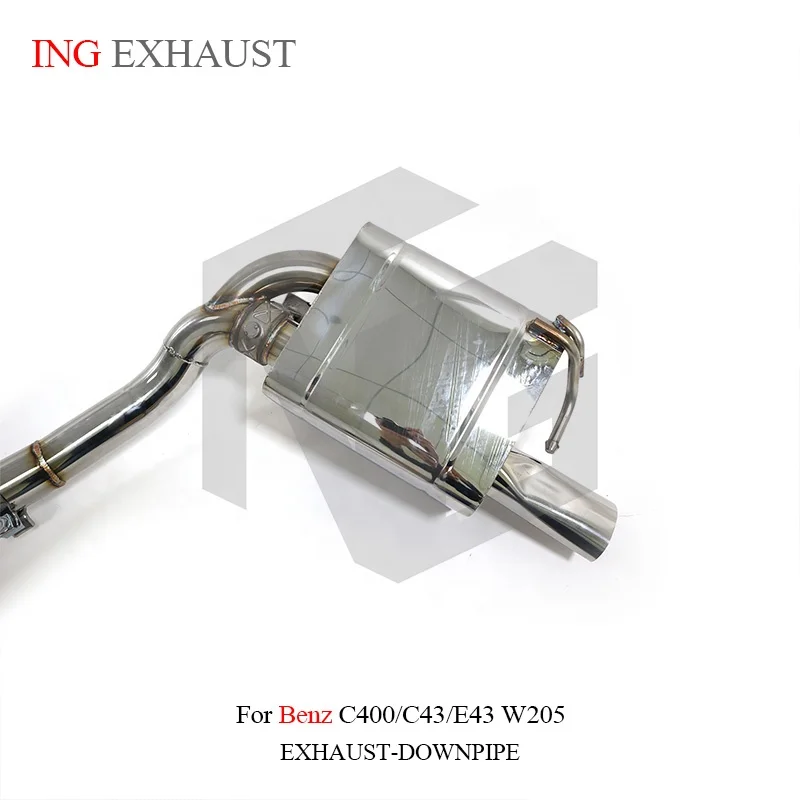 ING for 2017+ Benz AMG C43 E43 E400 3.0T Stainless Steel 304 Catback Exhaust Valve Valve Exhaust with Remote Control