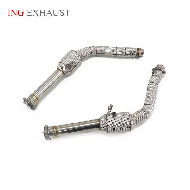 BNB Stainless Steel Heat Shield Exhaust Downpipe for Mercedes-Benz G500 G63 G65 W463